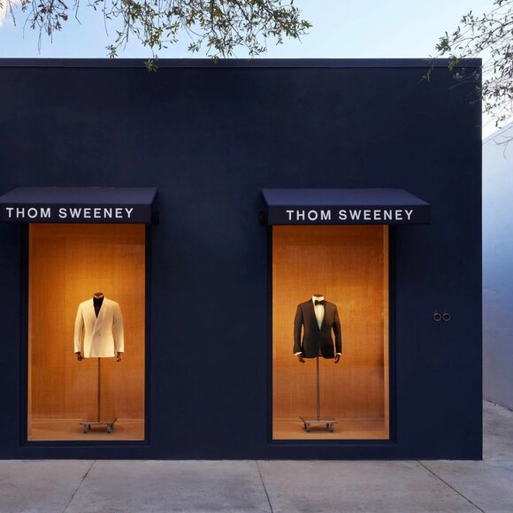 Thom Sweeney Cashmere Knitted Grey Gray Square Tie (Richard James Savile Row) - Picture 6 of 6